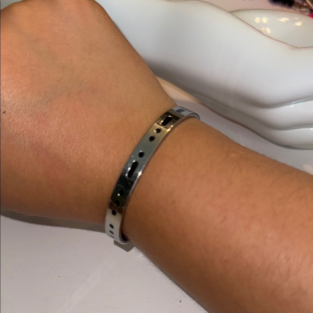 Chic Silver Cutout Bangle FUCKING BADASS